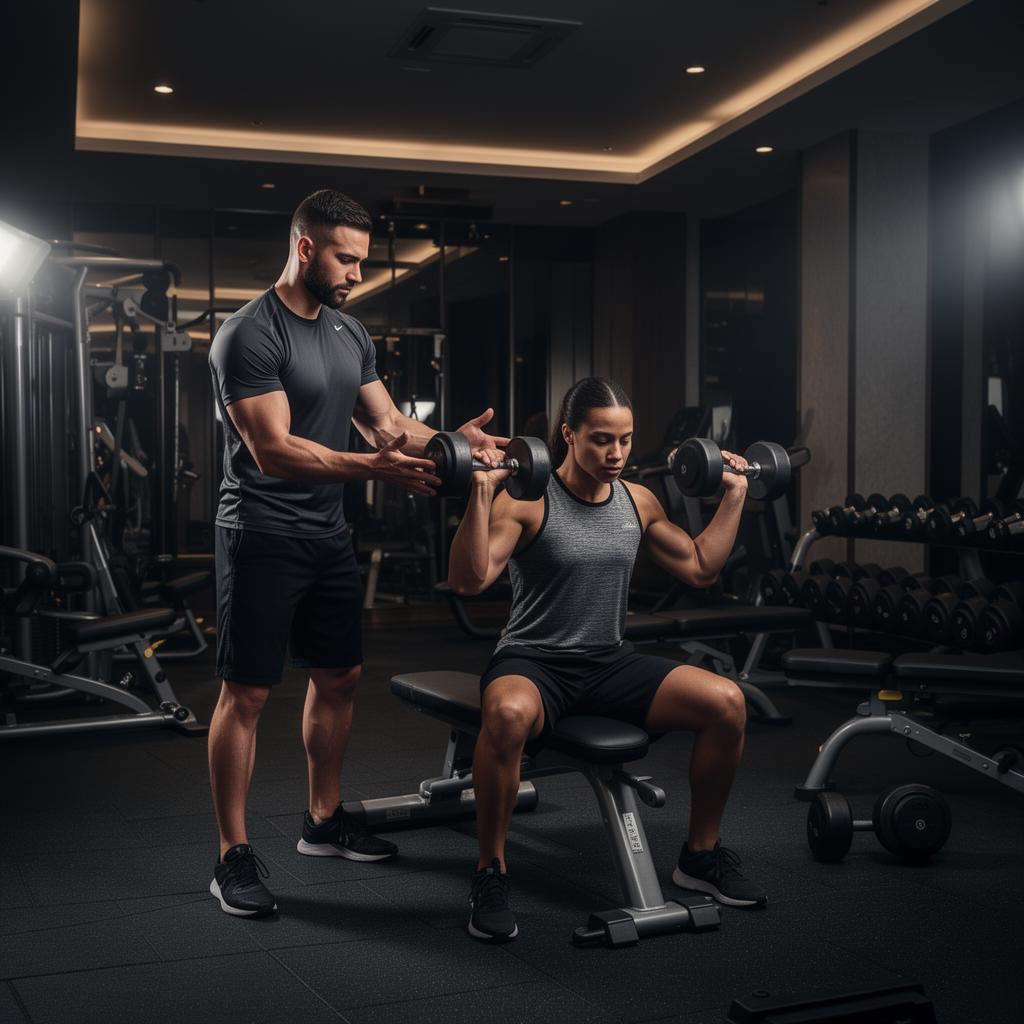 Personal training session at GetFitFast Northwood gym